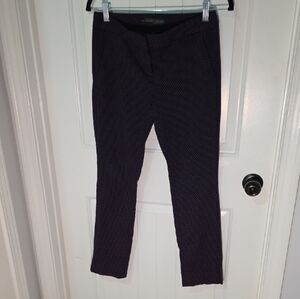 The Limited Women's Navy Blue And Pink Patterned Pants